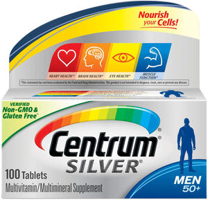 Centrum Silver Men 50+, 100 Tablets