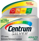 Centrum Silver Adult 50+, 125 Tablets