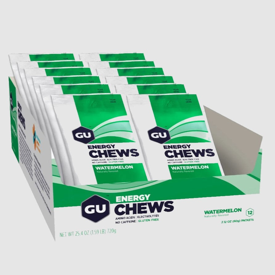 GU Energy Chews (new packaging), 1 Box/12 Bags Proactive Sports + Outdoor