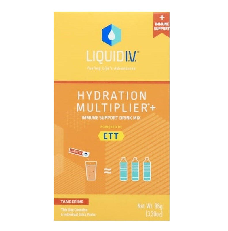 Liquid IV Hydration Multiplier+Immune, Tangerine, 10Stick Pack